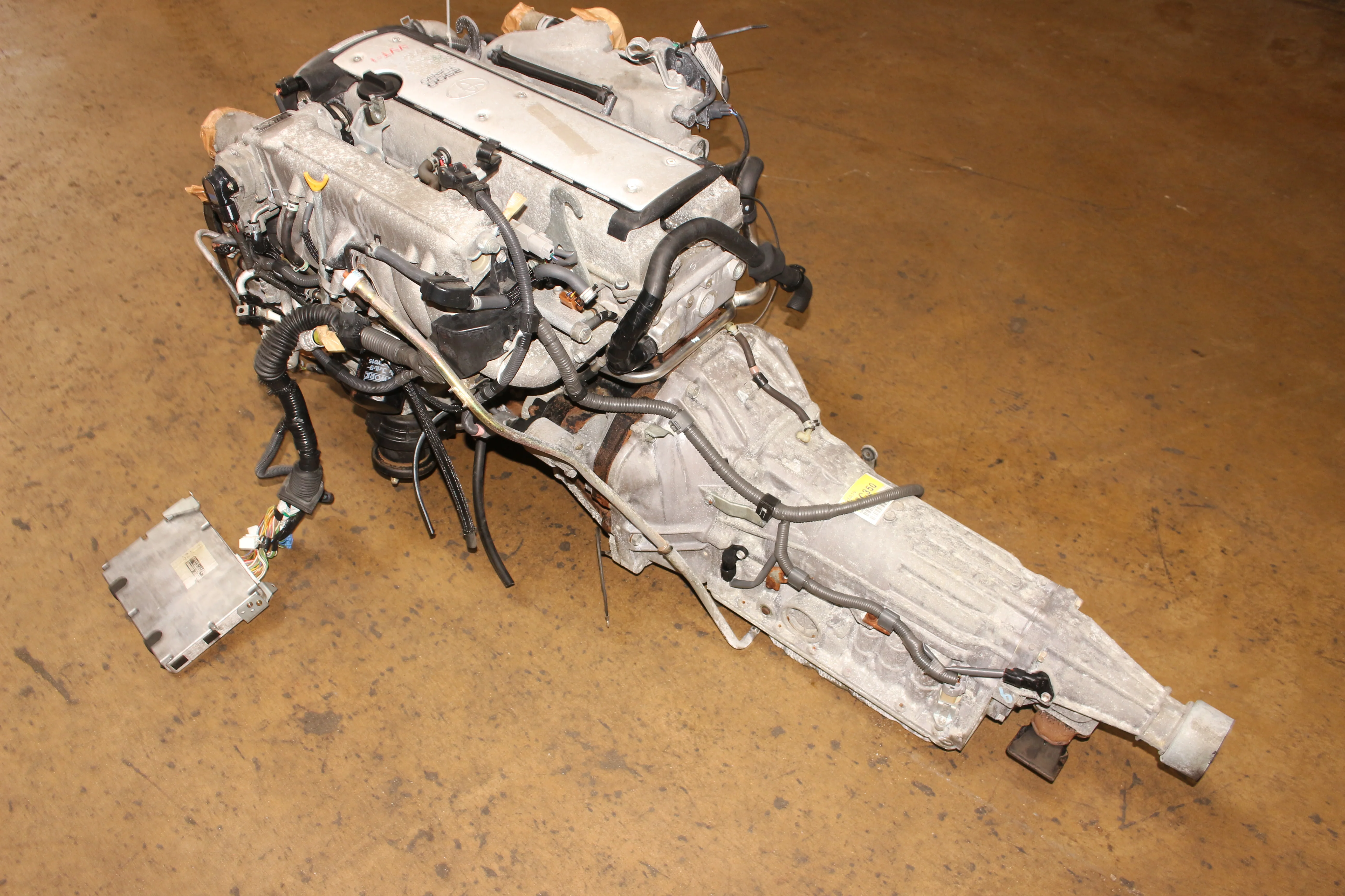 JDM Toyota 1JZ-GTE VVTi 2.5L Turbo Engine Front Sump Motor 1JZGTE ETCS-i Transmission - Image 6