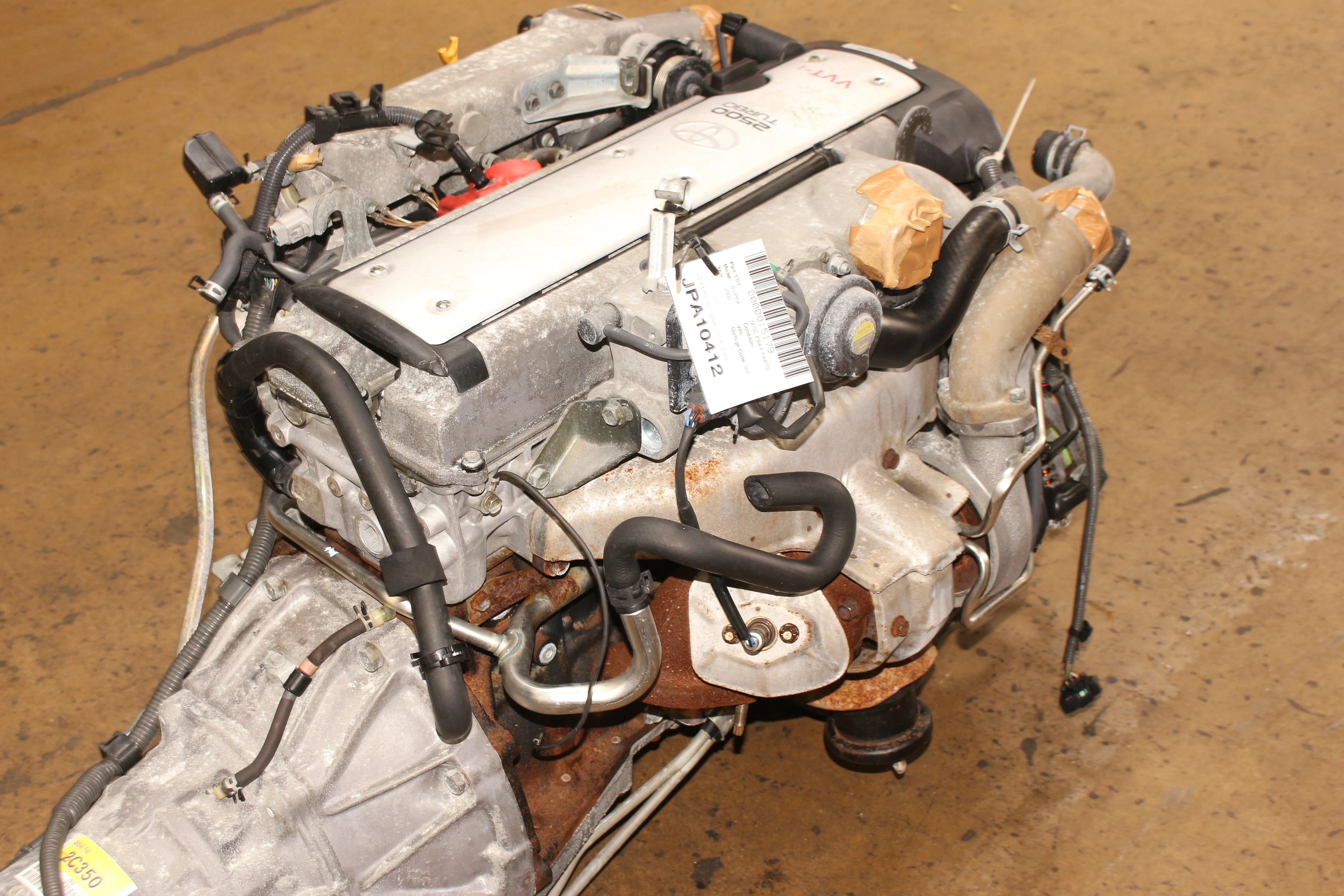JDM Toyota 1JZ-GTE VVTi 2.5L Turbo Engine Front Sump Motor 1JZGTE ETCS-i Transmission - Image 9