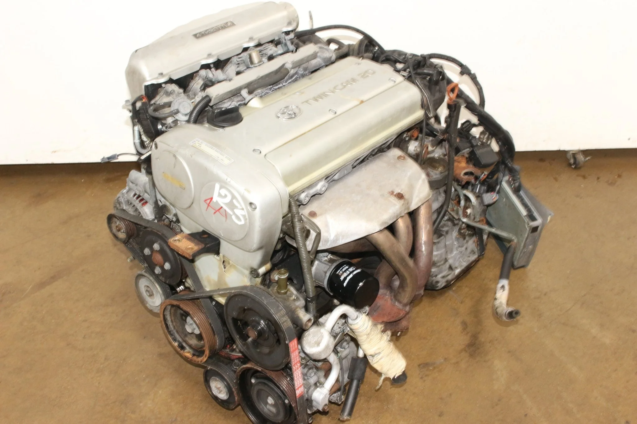 JDM Toyota Corolla Levin Motor AE11 4AGE Silver Top 1.6L Twin Cam 20 Valve Engine Automatic Transmission - Image 11