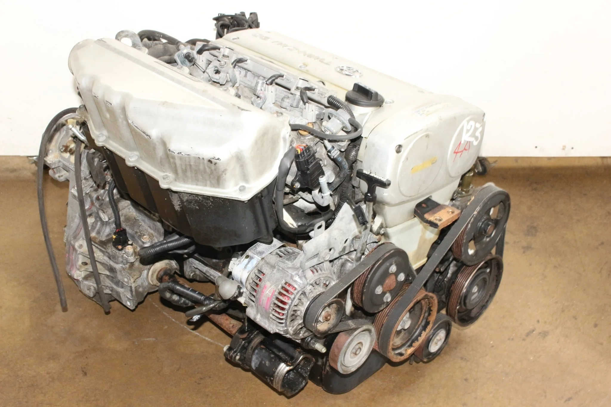 JDM Toyota Corolla Levin Motor AE11 4AGE Silver Top 1.6L Twin Cam 20 Valve Engine Automatic Transmission - Image 8
